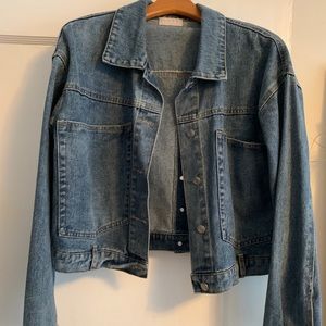Isalis Cropped Denim Jacket size Small